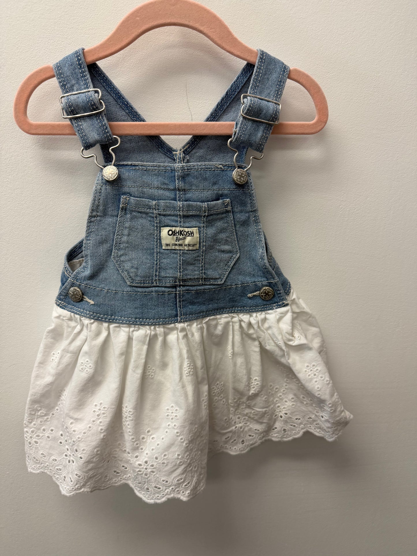 OSHKOSH WHITE SKIRTALL SIZE 12M