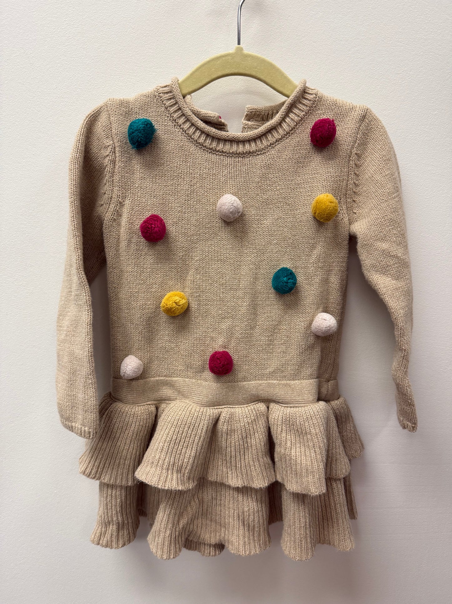 KNIT POLKA DOT DRESS SIZE 2T
