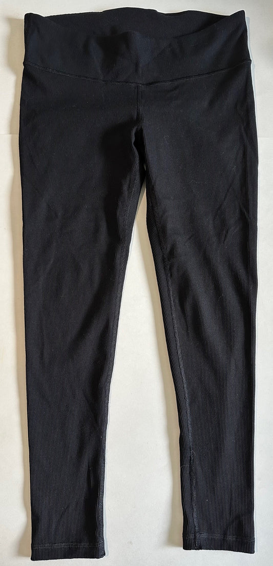 Gap, Black Ribbed Maternity Leggings - Size Medium