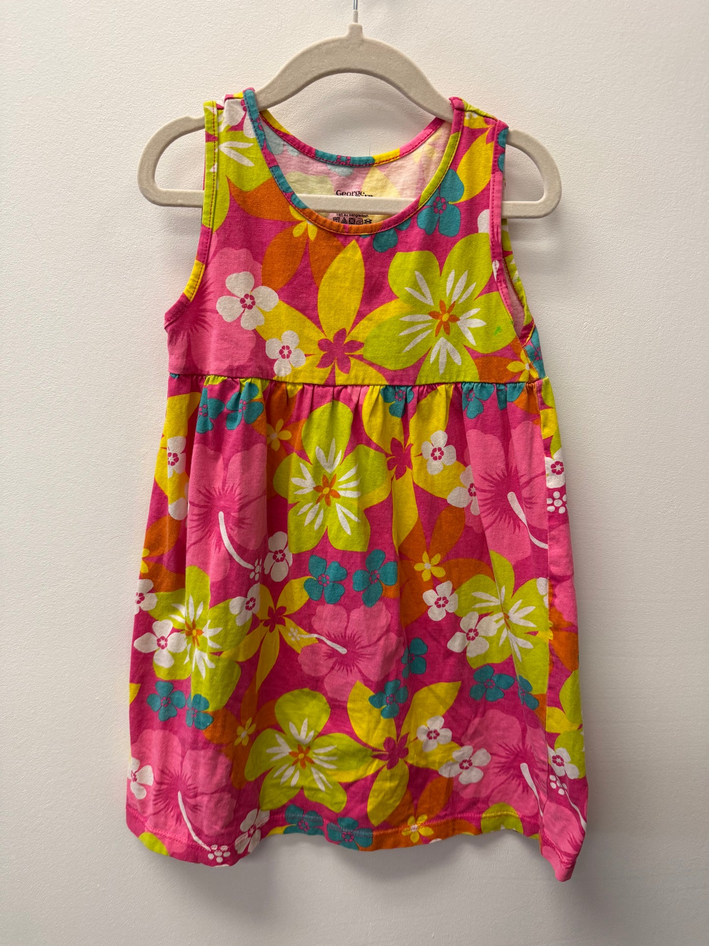 GEORGE PINK FLORAL DRESS SIZE 6