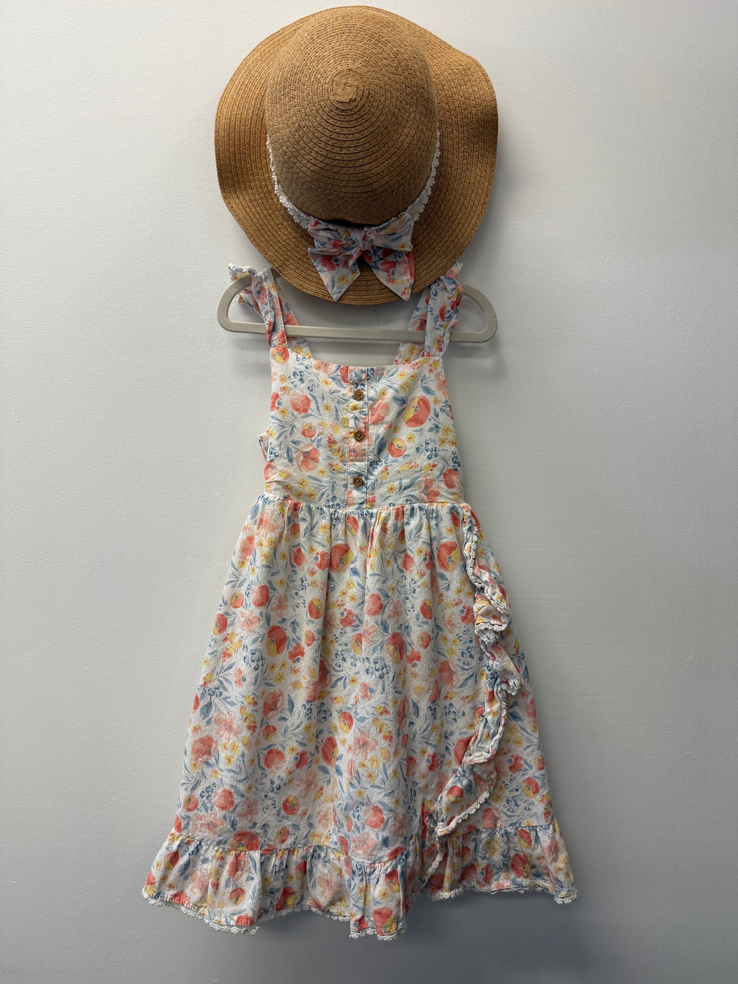 TOMMY BAHAMMA DRESS & HAT SIZE 6-7