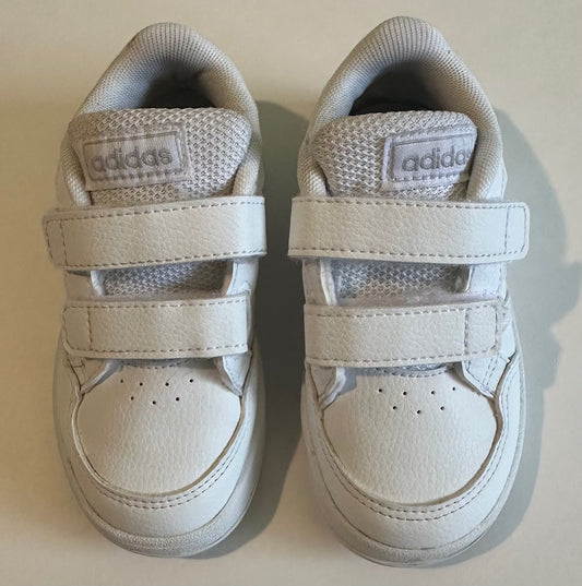 Adidas, White Velcro Shoes - Size 7T