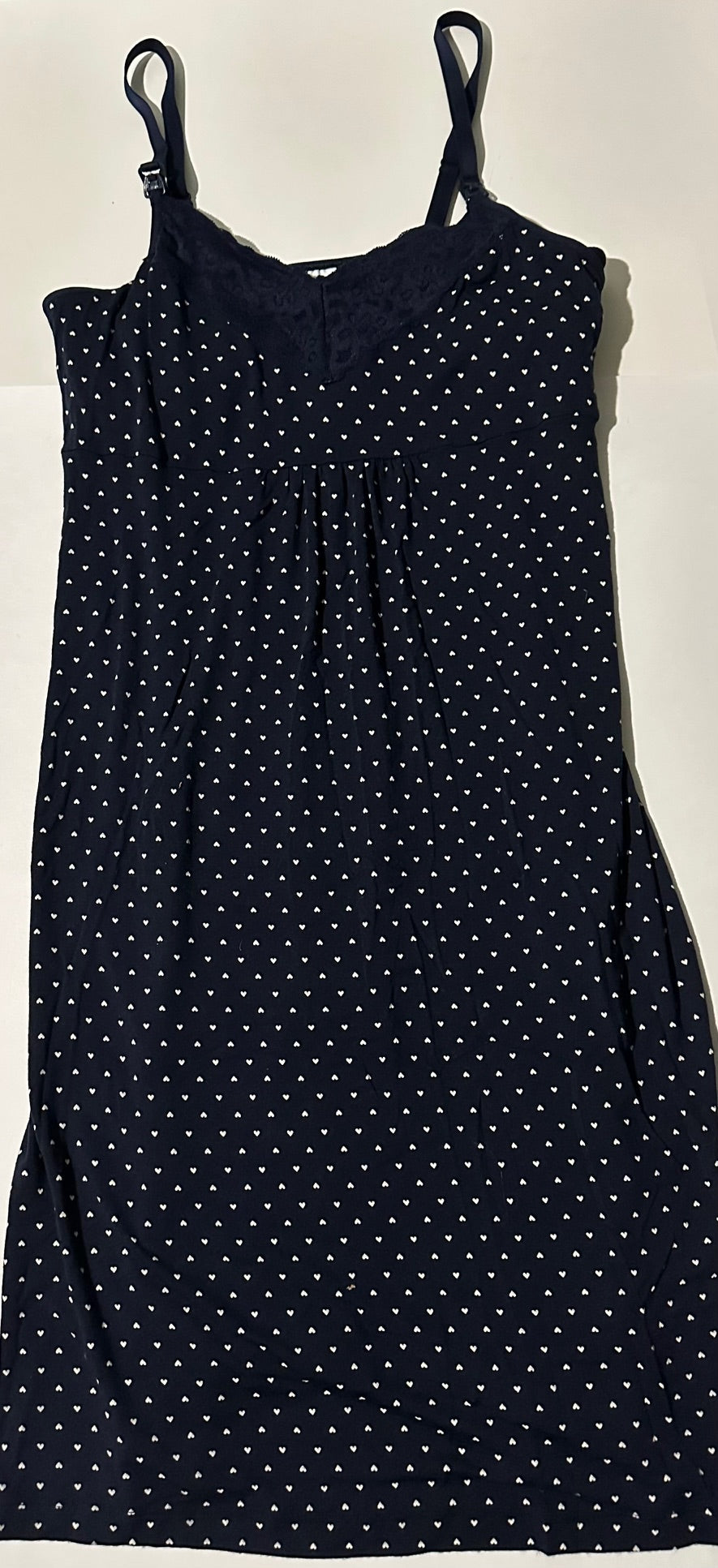 Gap Maternity, Nursing Nightie with Small Hearts - Size Small