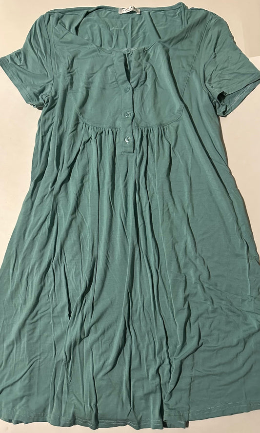 *Adult* Ekouaer, Green Nightie - Size Small