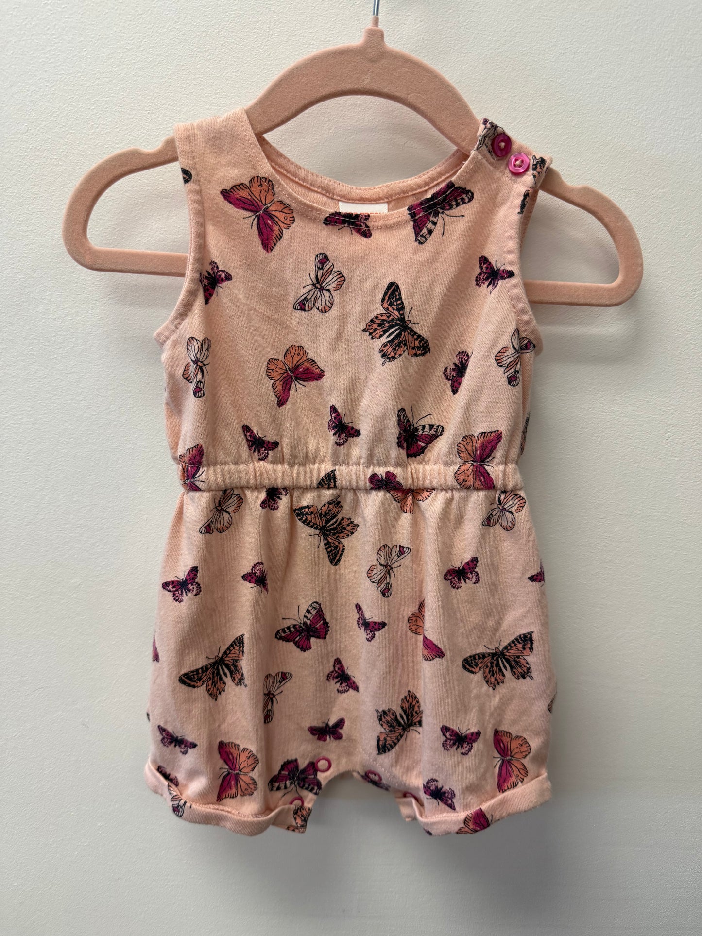 JOE FRESH BUTTERFLY ROMPER SIZE 3-6M