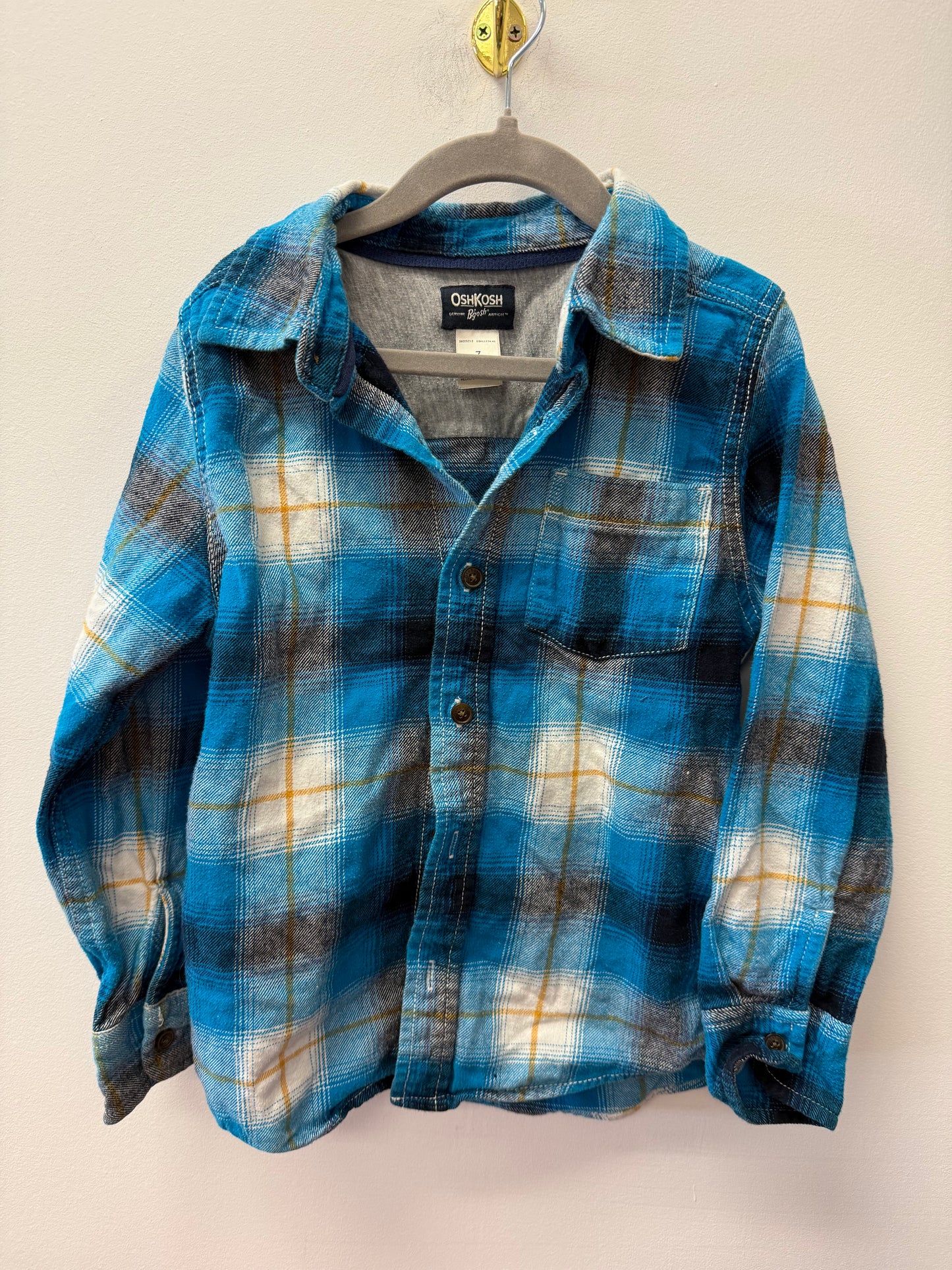 OSHKOSH BLUE PLAID SIZE 7