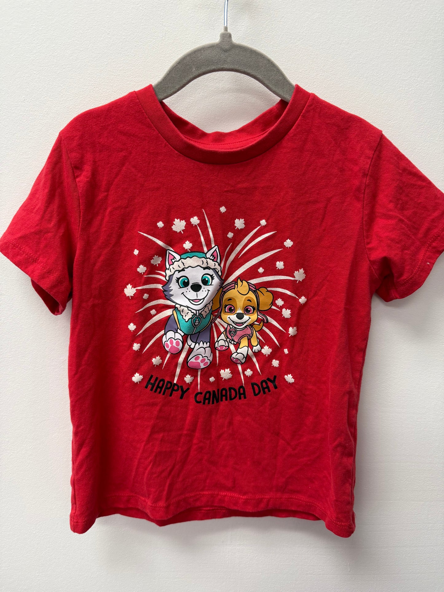 PAW PATROL CANADA DAY SHIRT SIZE 5T