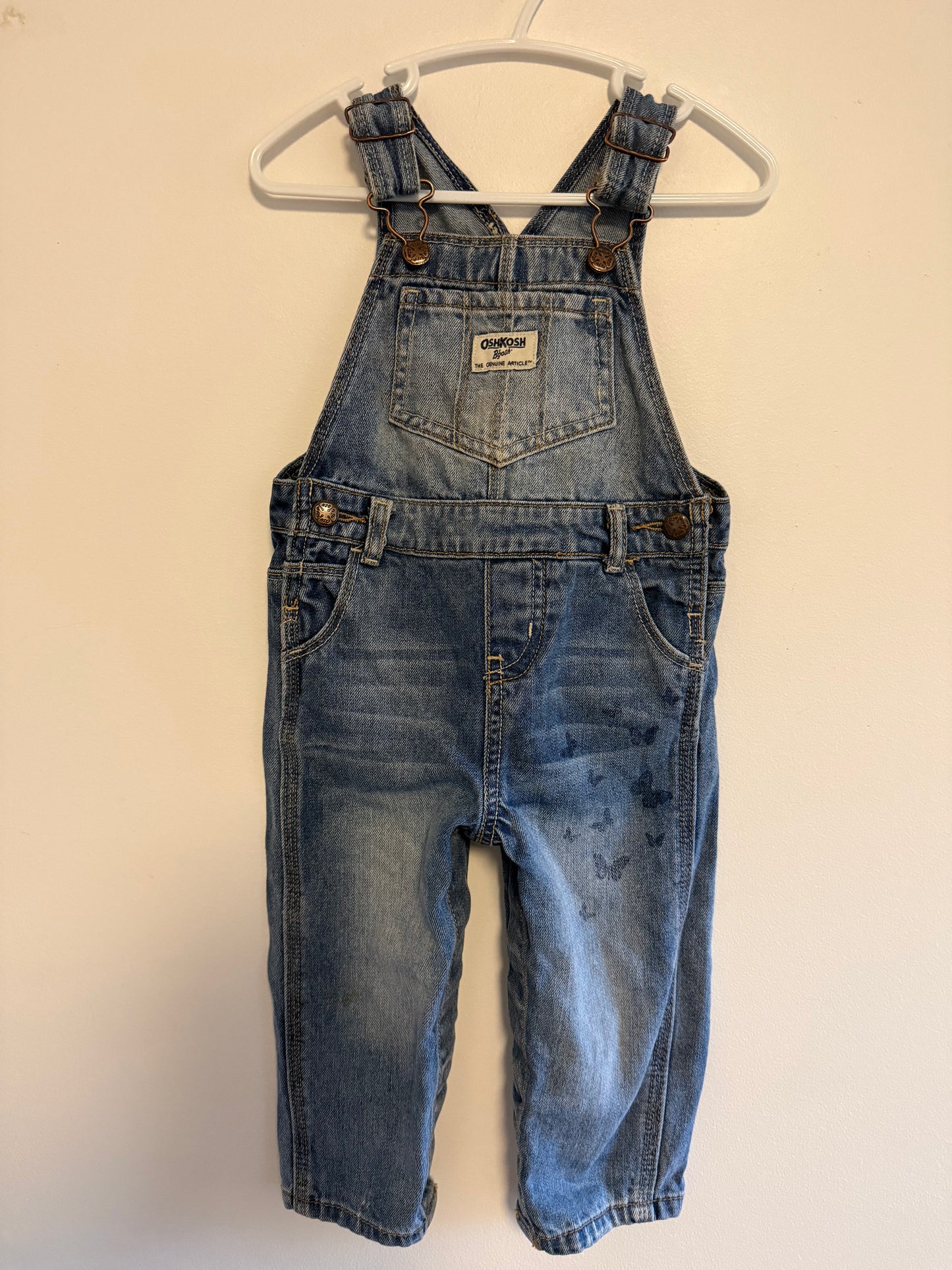 OSHKOSH BUTTERFLY OVERALLS SIZE 18M