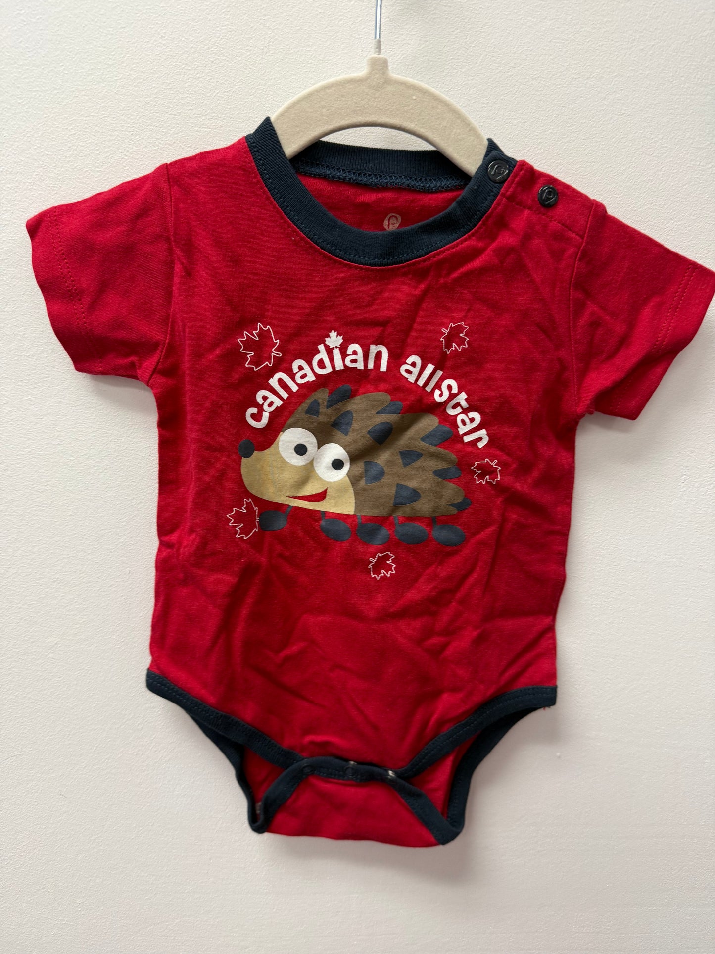 PLEASE MUM "CANADIAN ALLSTAR" ONESIE SIZE 0-3M
