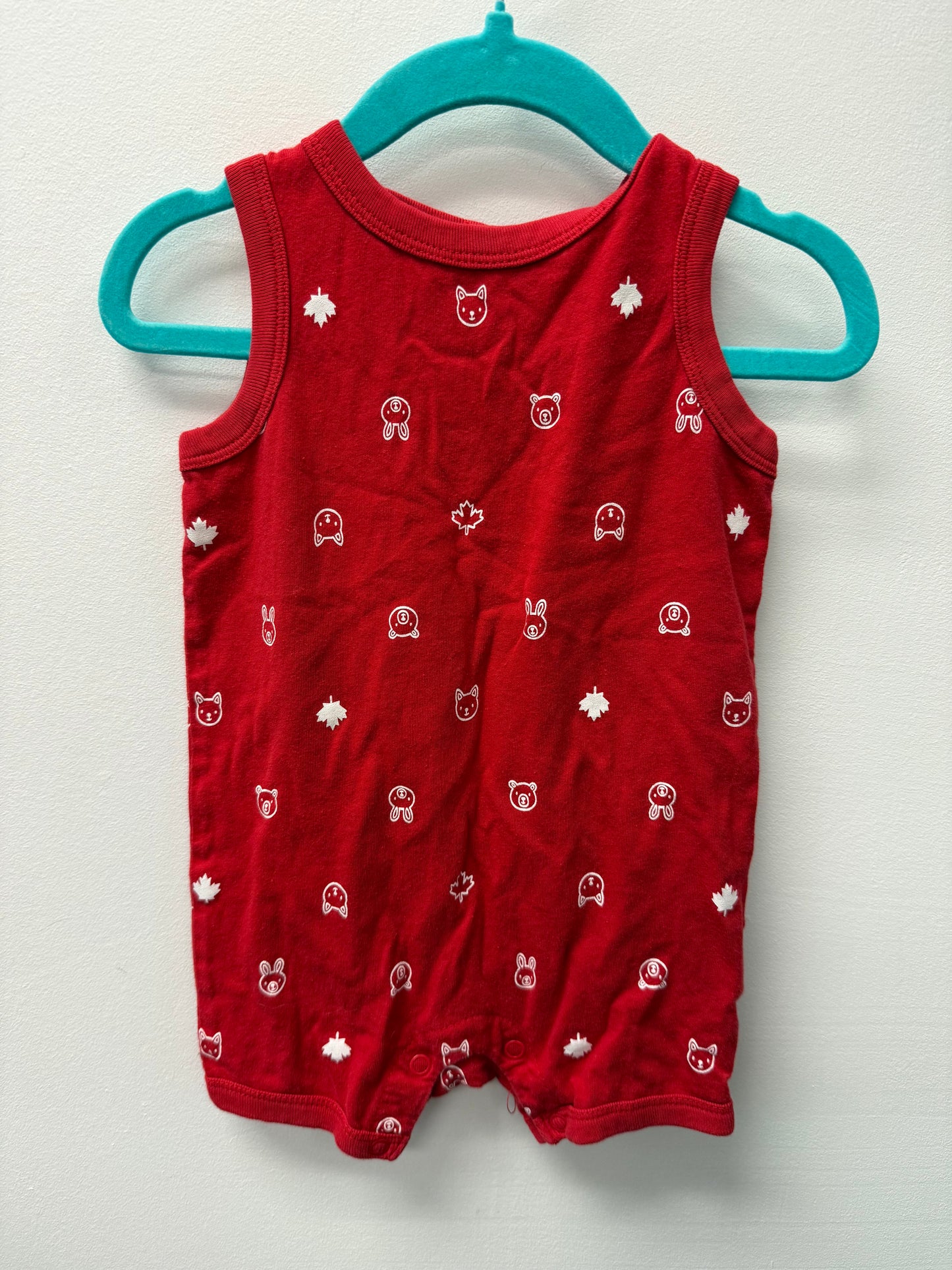 JOE FRESH CANADA DAY ROMPER SIZE 6-12M