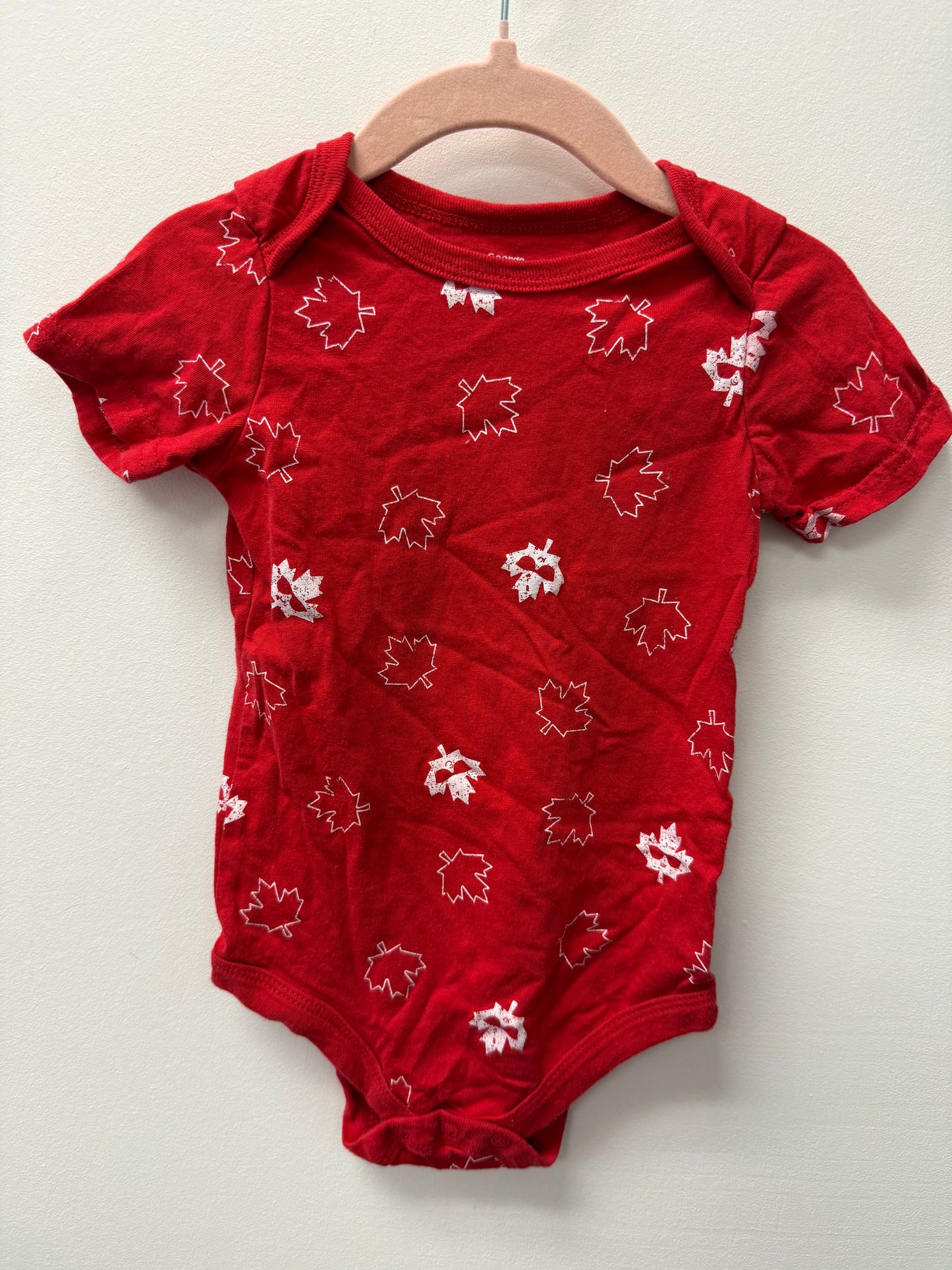 GEORGE CANADA DAY ONESIE SIZE 12-18M