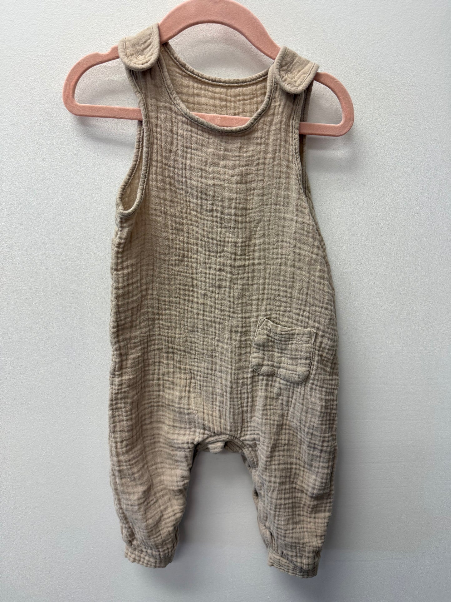 GEORGE LINEN ROMPER SIZE 12-18M