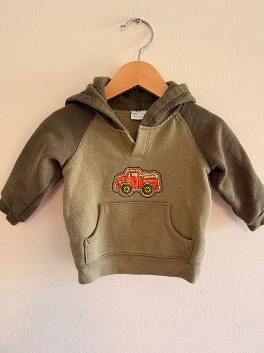 BABY BOOTS TRUCK SWEATER SIZE 12M