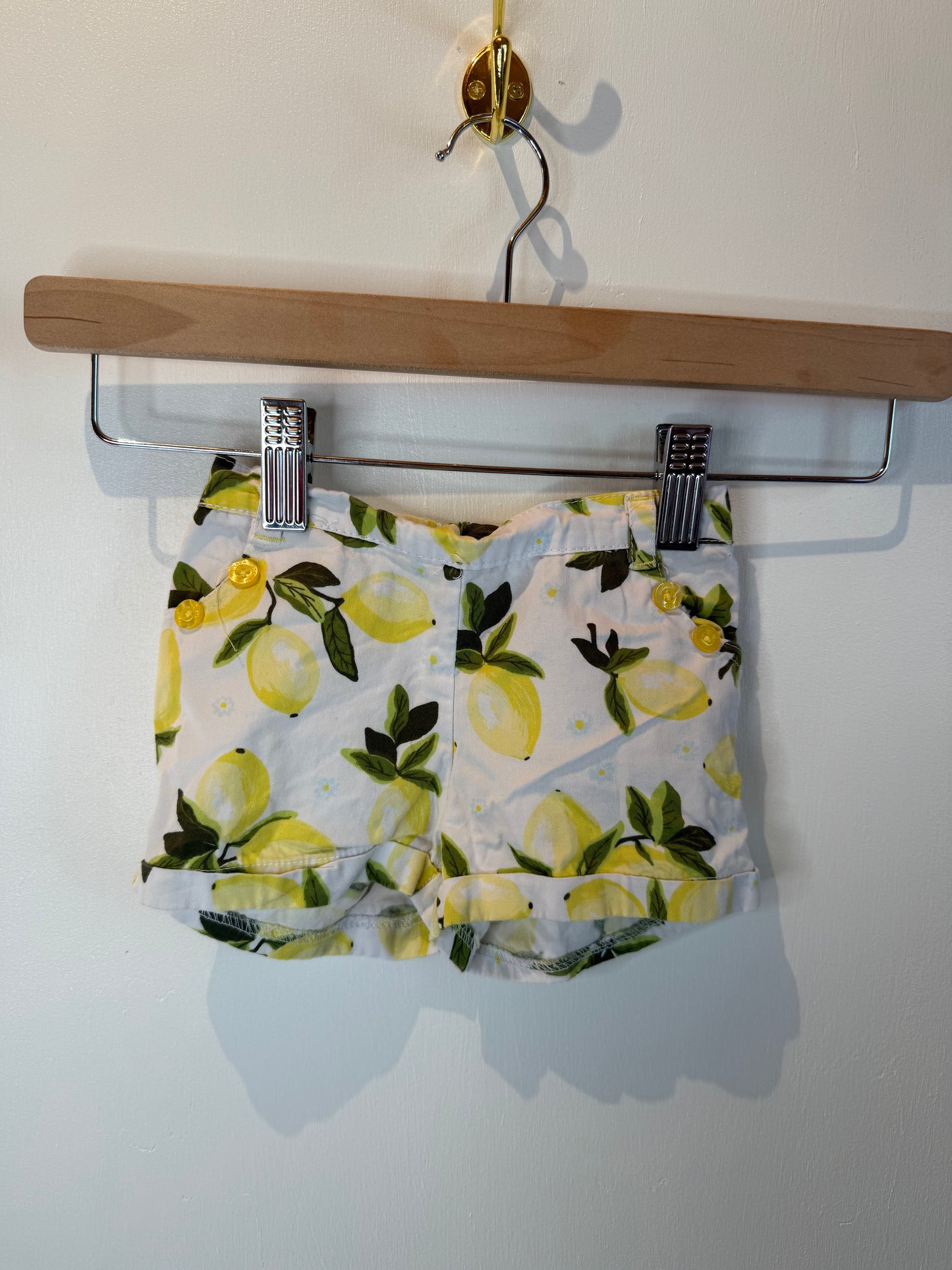 TOMMY HILFIGER LEMON SHORTS 6-9M