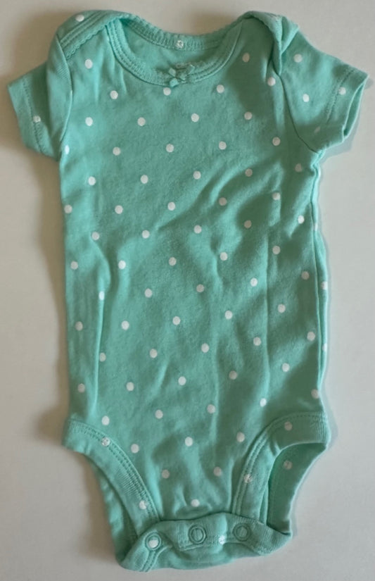 Carter's, Teal Polka-Dot Onesie - Newborn