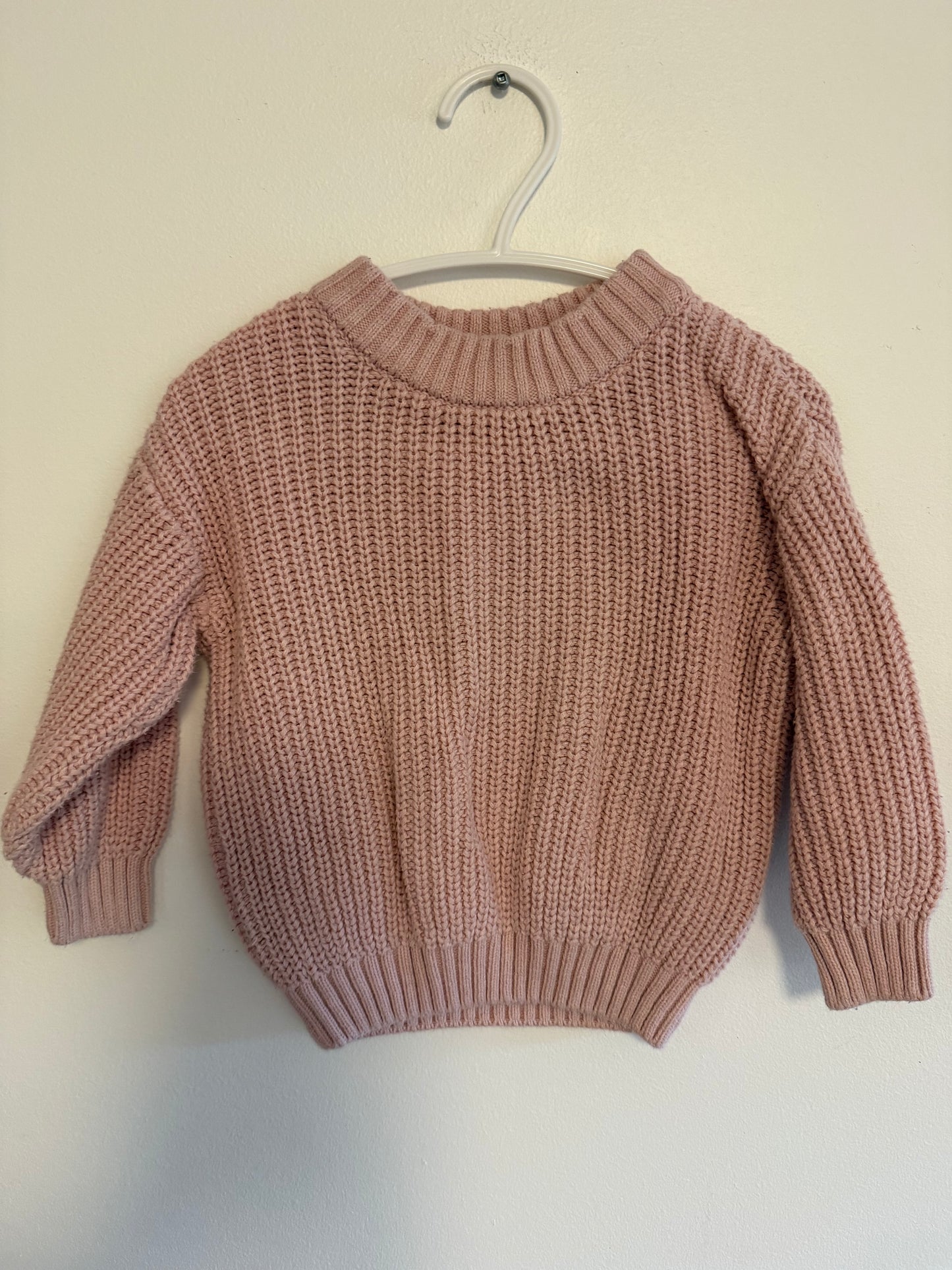 ROCOCO PINK KNIT SWEATER SIZE 12M