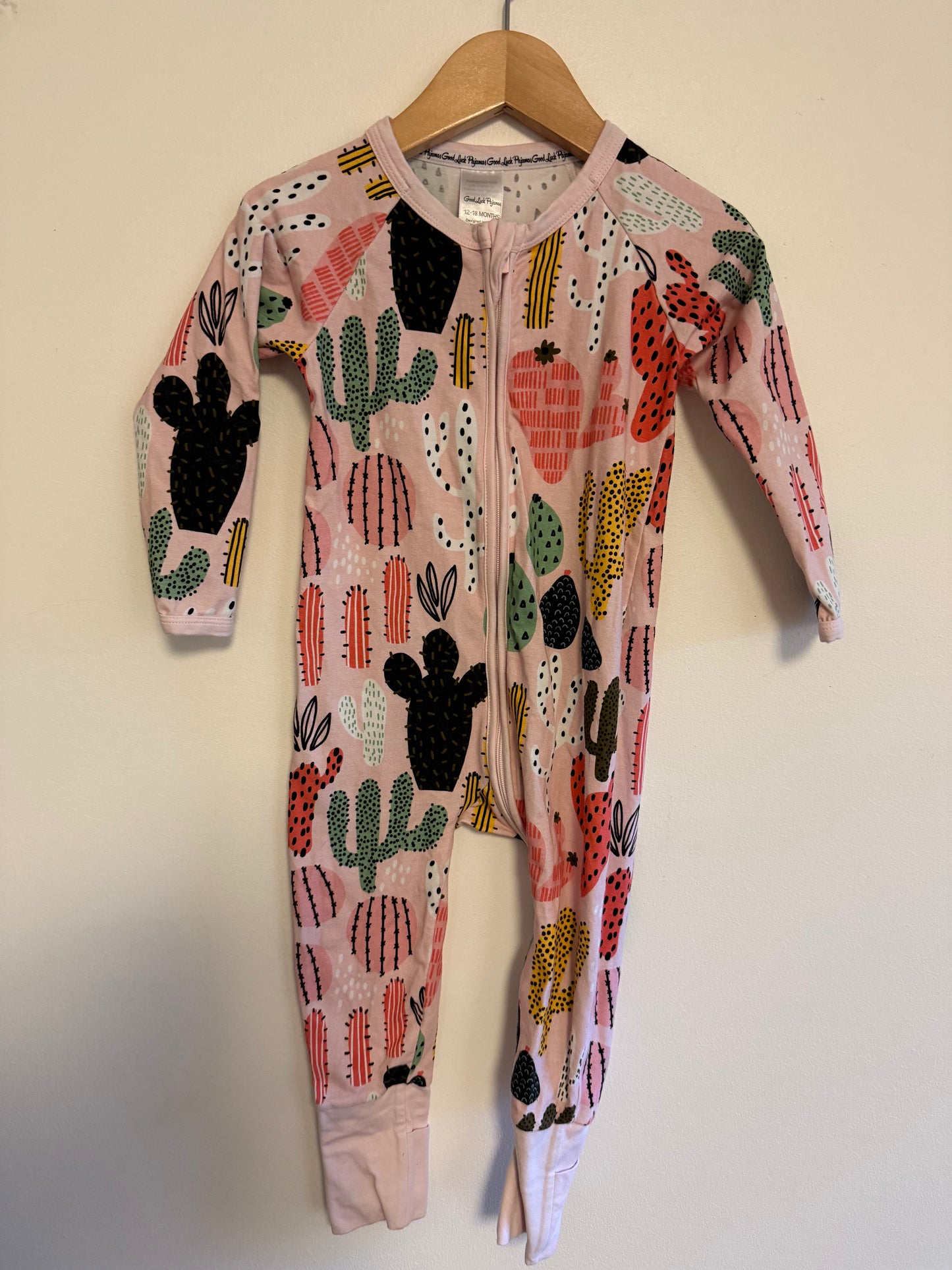 GOOD LUCK SOCK CACTUS SLEEPER SIZE 12-18M