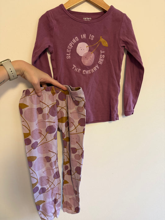CARTERS CHERRY PJ'S SIZE 4T
