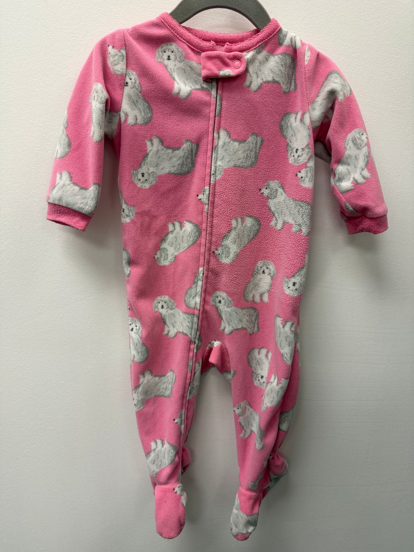 CARTERS FLEECE PINK SLEEPER SIZE 9M