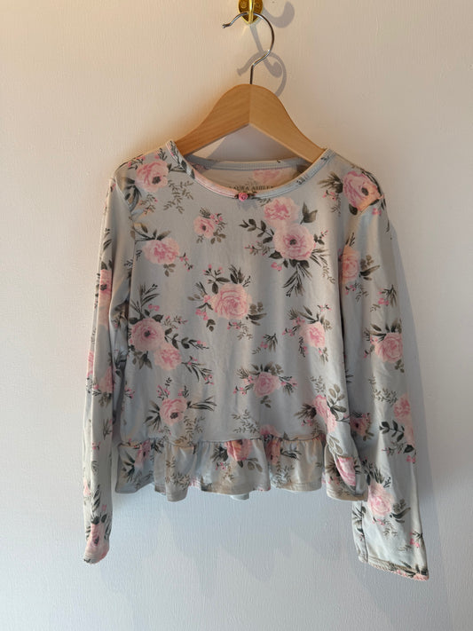 LAURA ASHLEY BLUE FLORAL SHIRT SIZE 5