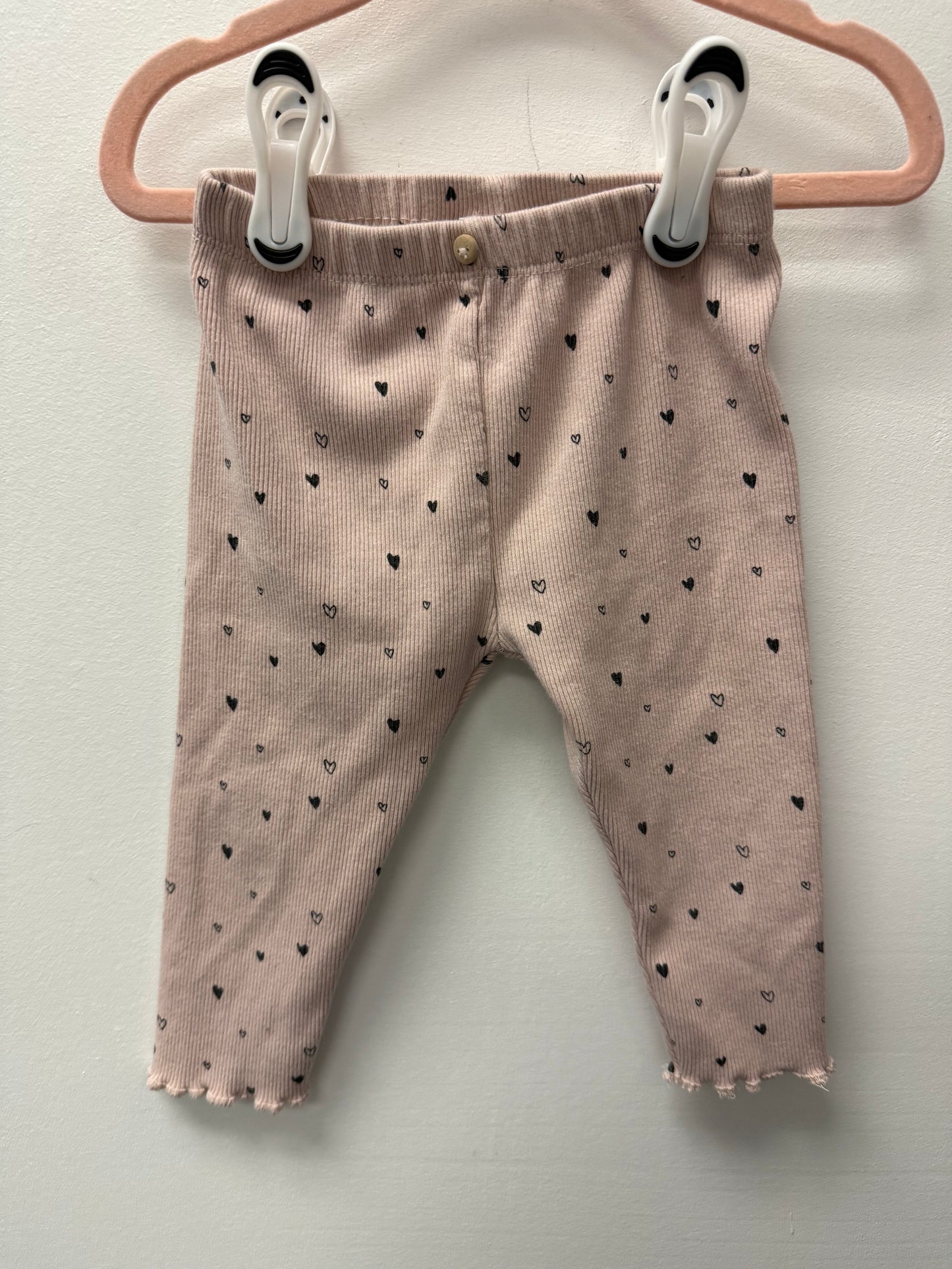 ZARA HEART LEGGINGS SIZE 9-12M