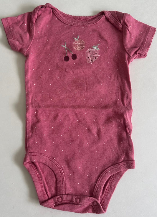 Carter's, Pink Fruit Onesie - 6-9 Months