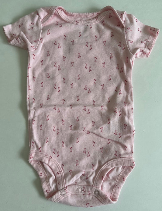 Carter's, Pink Cherries Onesie - 6-9 Months