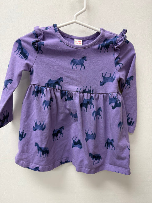 JOE FRESH HORSE DRESS SIZE 6-12M