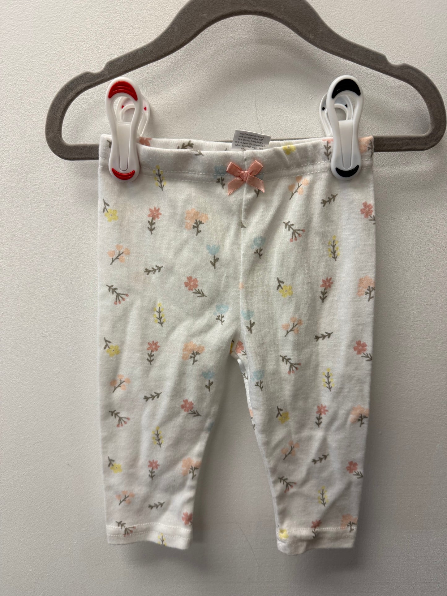 LILA & JACK FLORAL PANTS SIZE 6-9M
