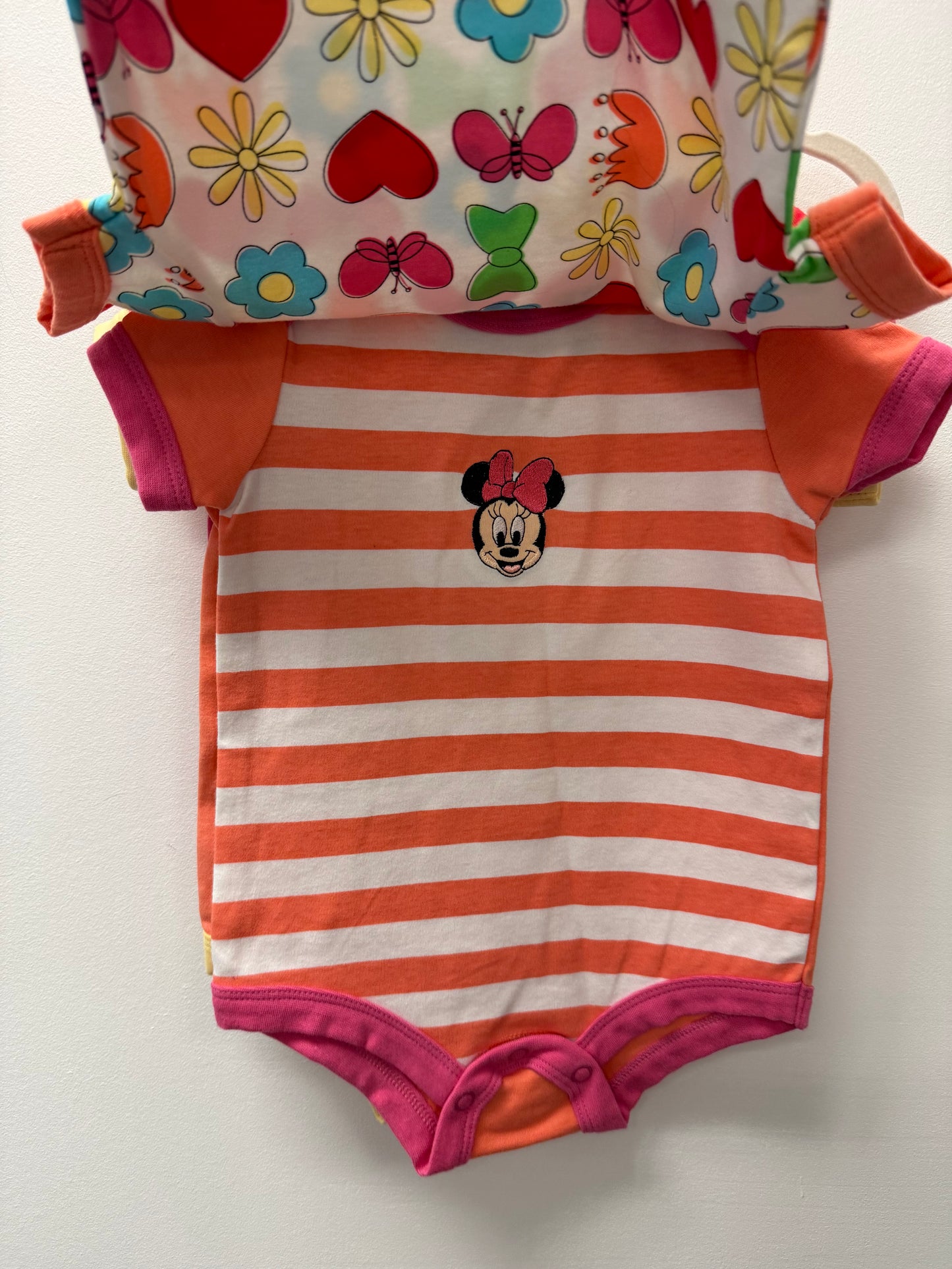 NWOT DISNEY 3 PACK OF ONESIES SIZE 12M