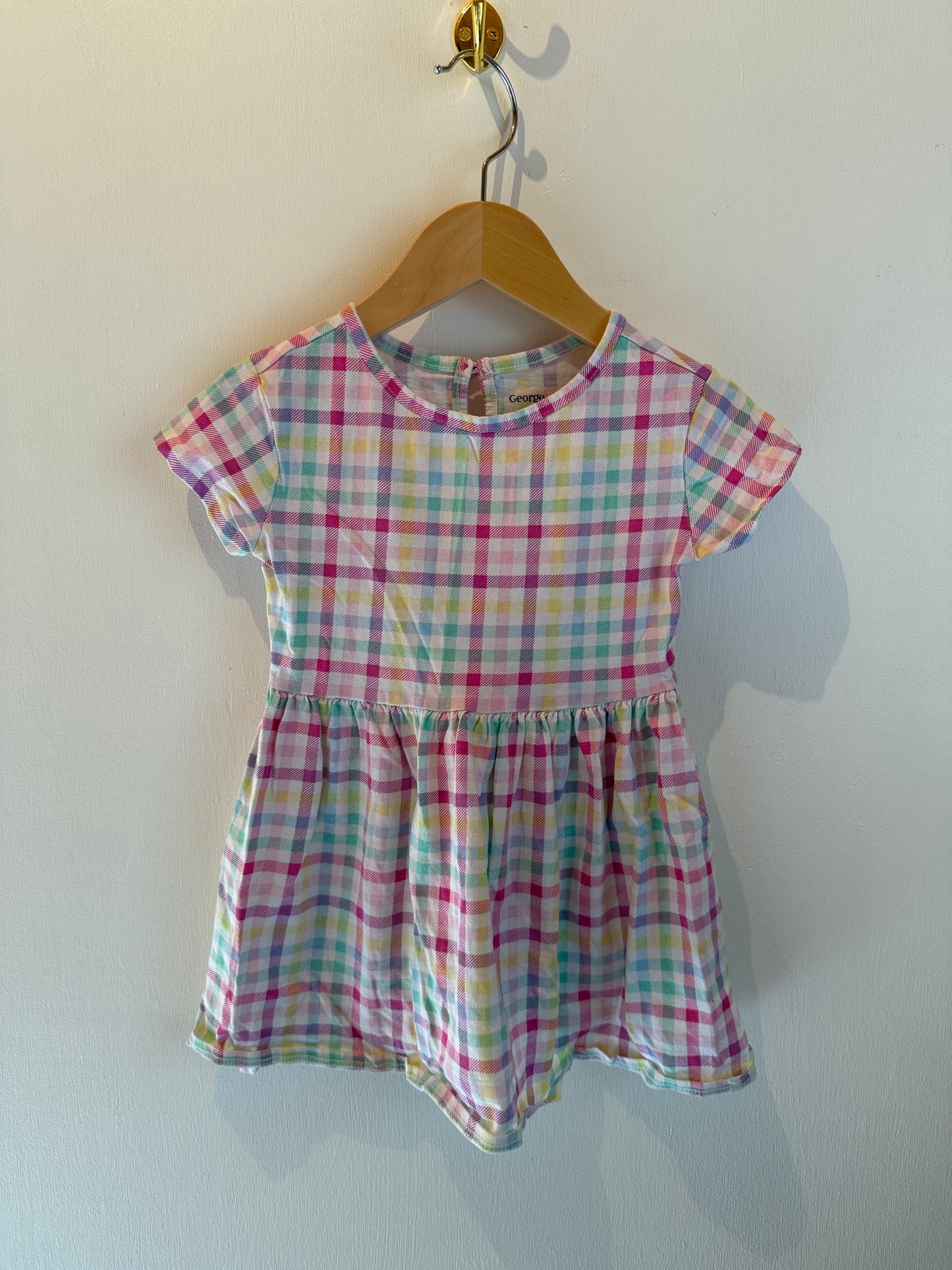 GEORGE CHECKERED DRESS 2T