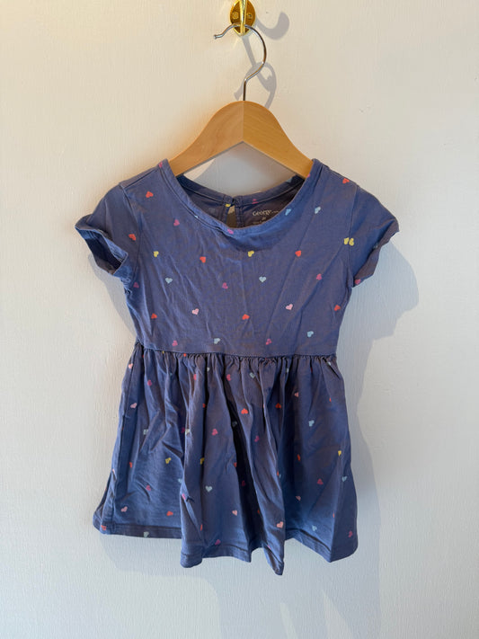 GEORGE BLUE HEARTS DRESS 2T