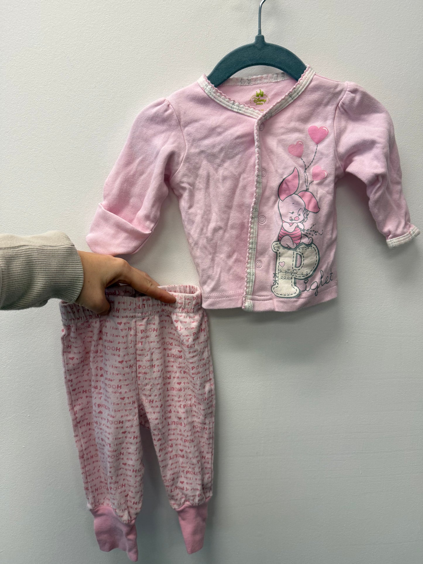 DISNEY PIGLET 2 PIECE SIZE 0-3M
