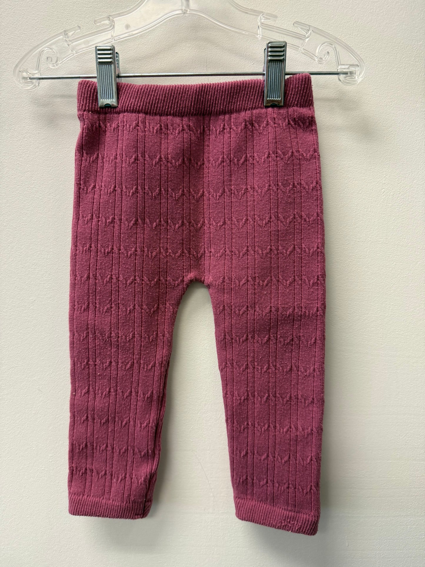 GEORGE FLEECE LINED PURPLE LEGGINGS SIZE 12-18M