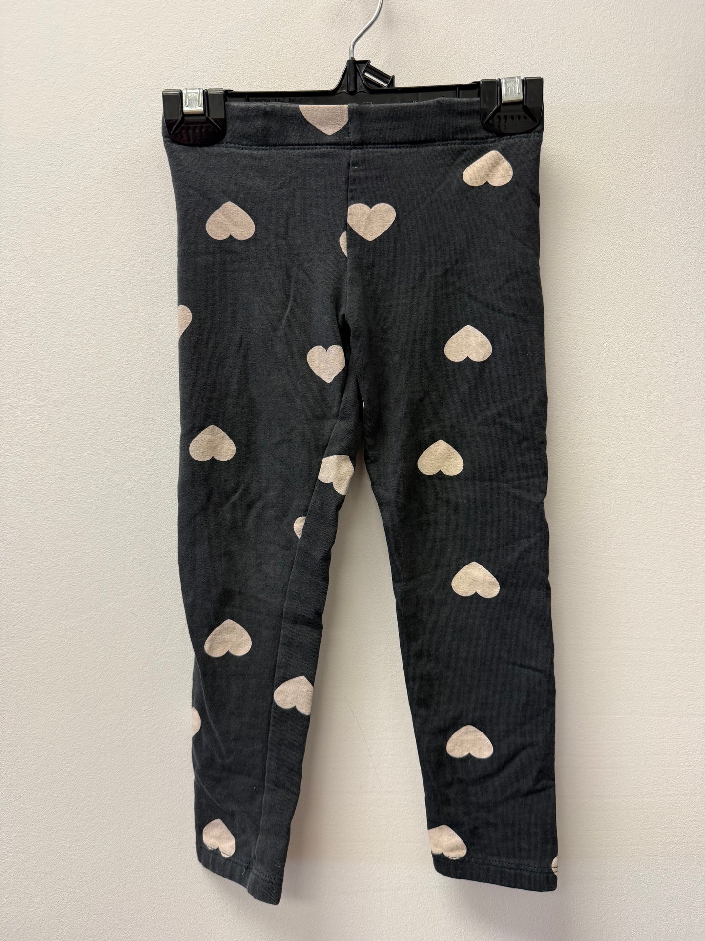 H&M HEART LEGGINGS SIZE 3-4T