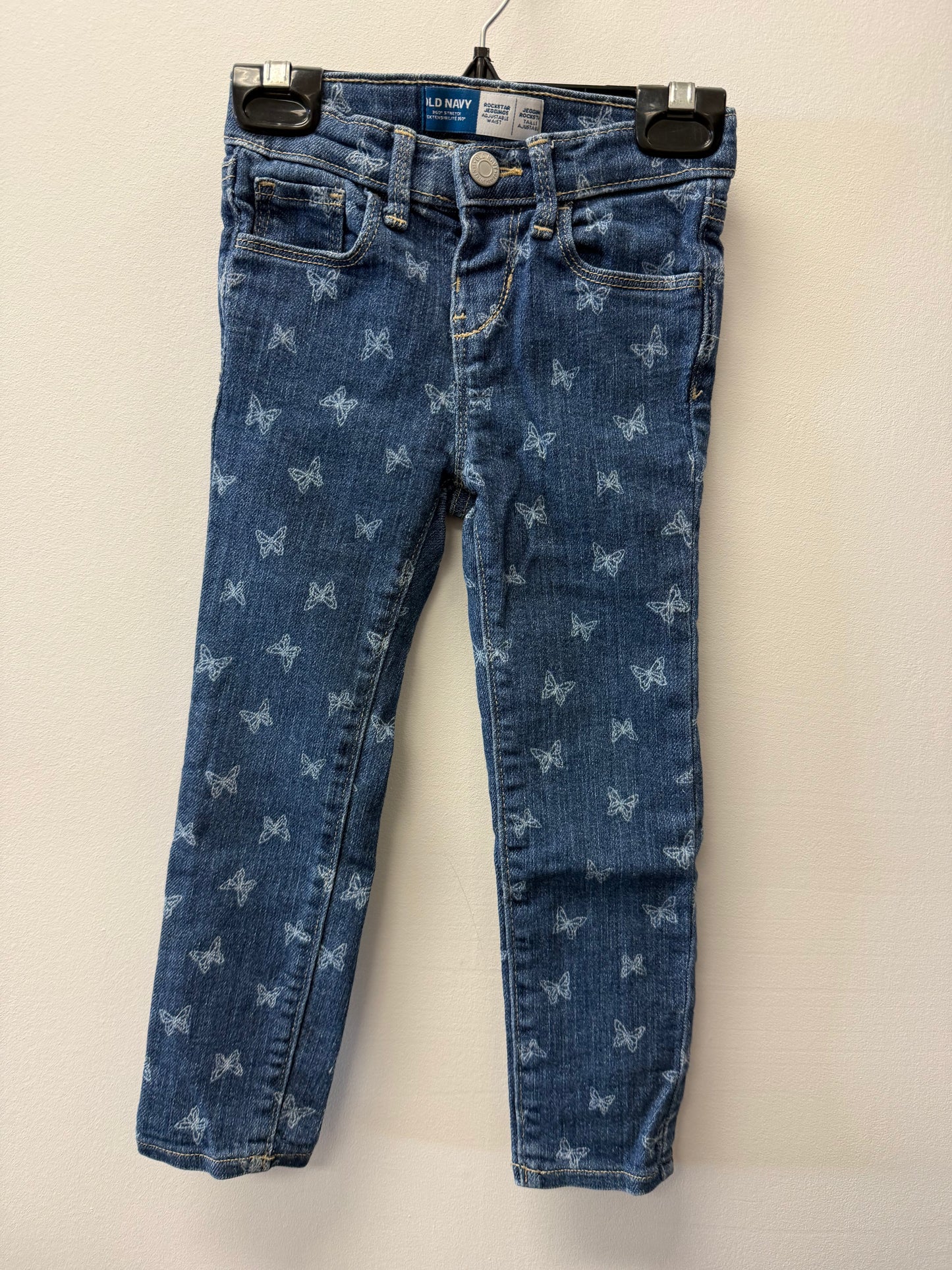 OLD NAVY BUTTERFLY JEANS SIZE 4T