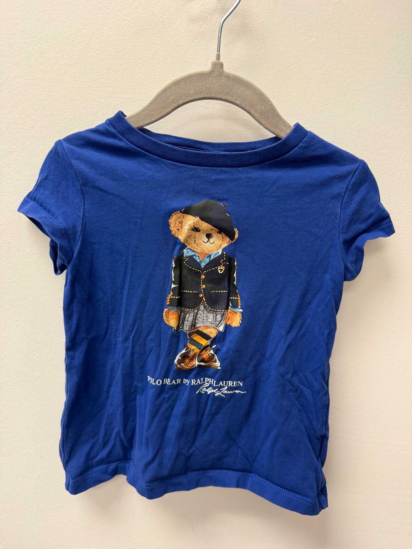 RALPH LAUREN BEAR BLUE SHIRT SIZE 2T