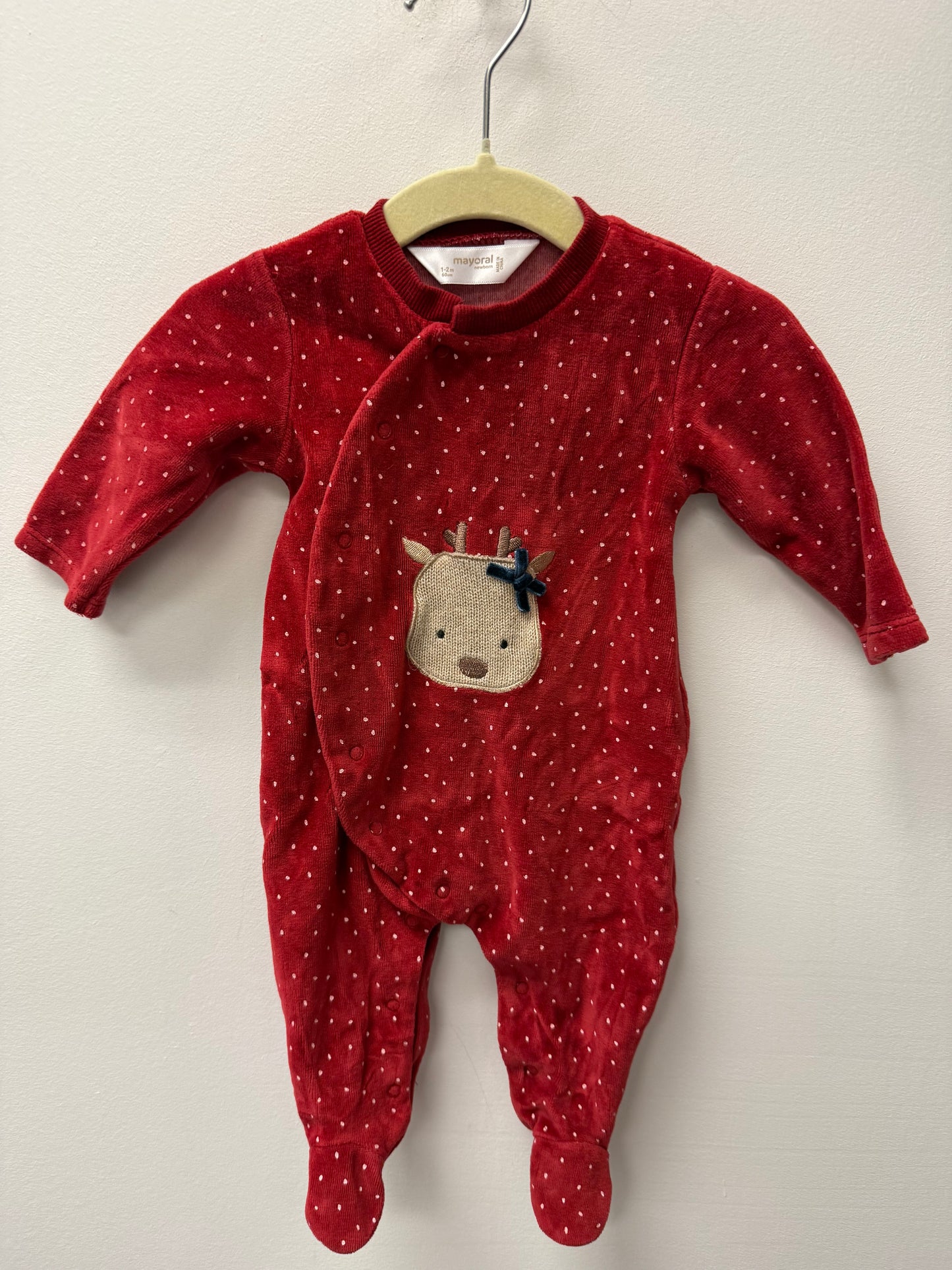 MAYORAL REINDEER SLEEPER SIZE 1-3M