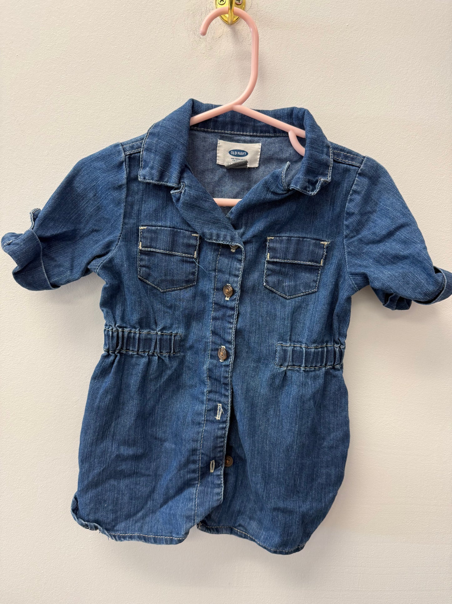 OLD NAVY DENIM DRESS SIZE 12-18M