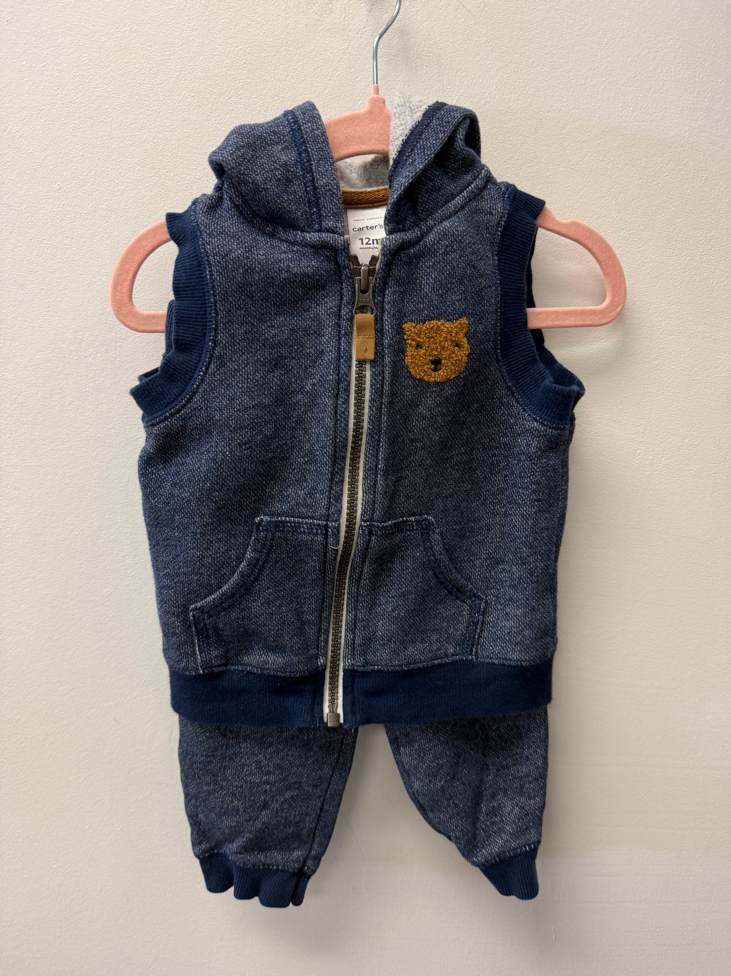 CARTERS VEST & PANTS SET SIZE 12M