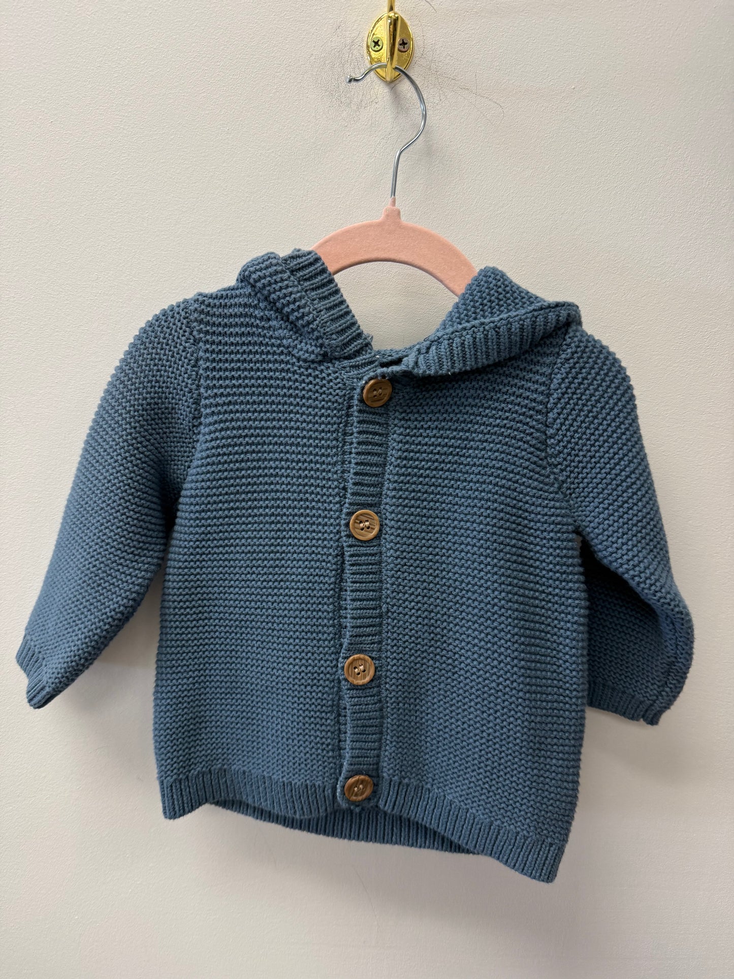 GEORGE BLUE KNIT SWEATER SIZE 6-12M