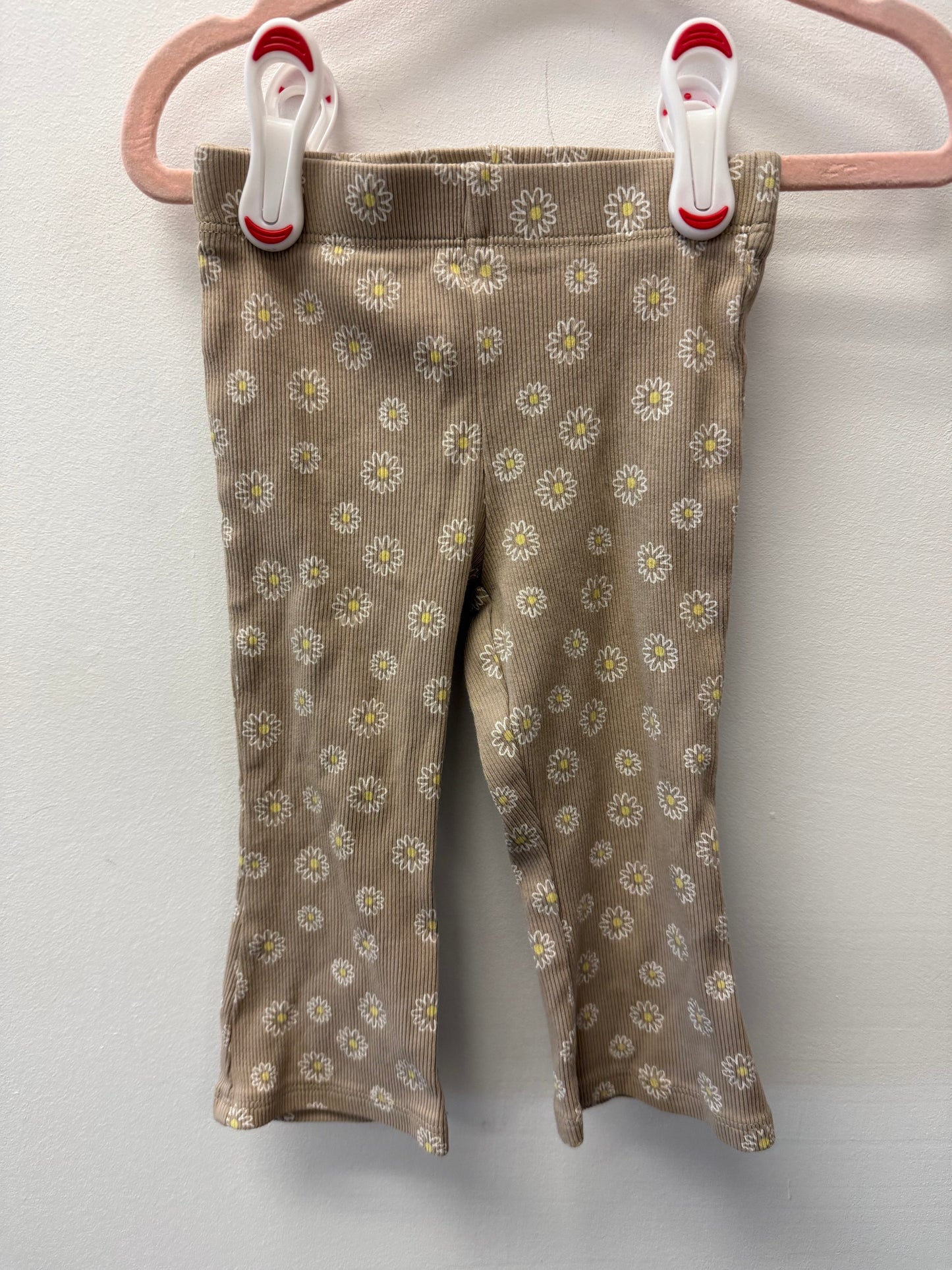 GEORGE BEIGE DAISY FLARE PANTS SIZE 6-12M