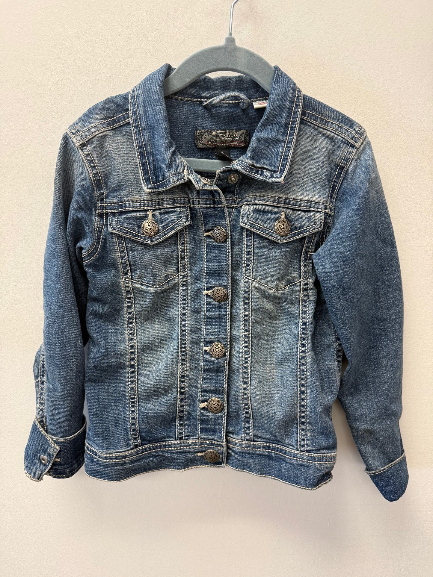SILVER JEANS DENIM JACKET SIZE 4