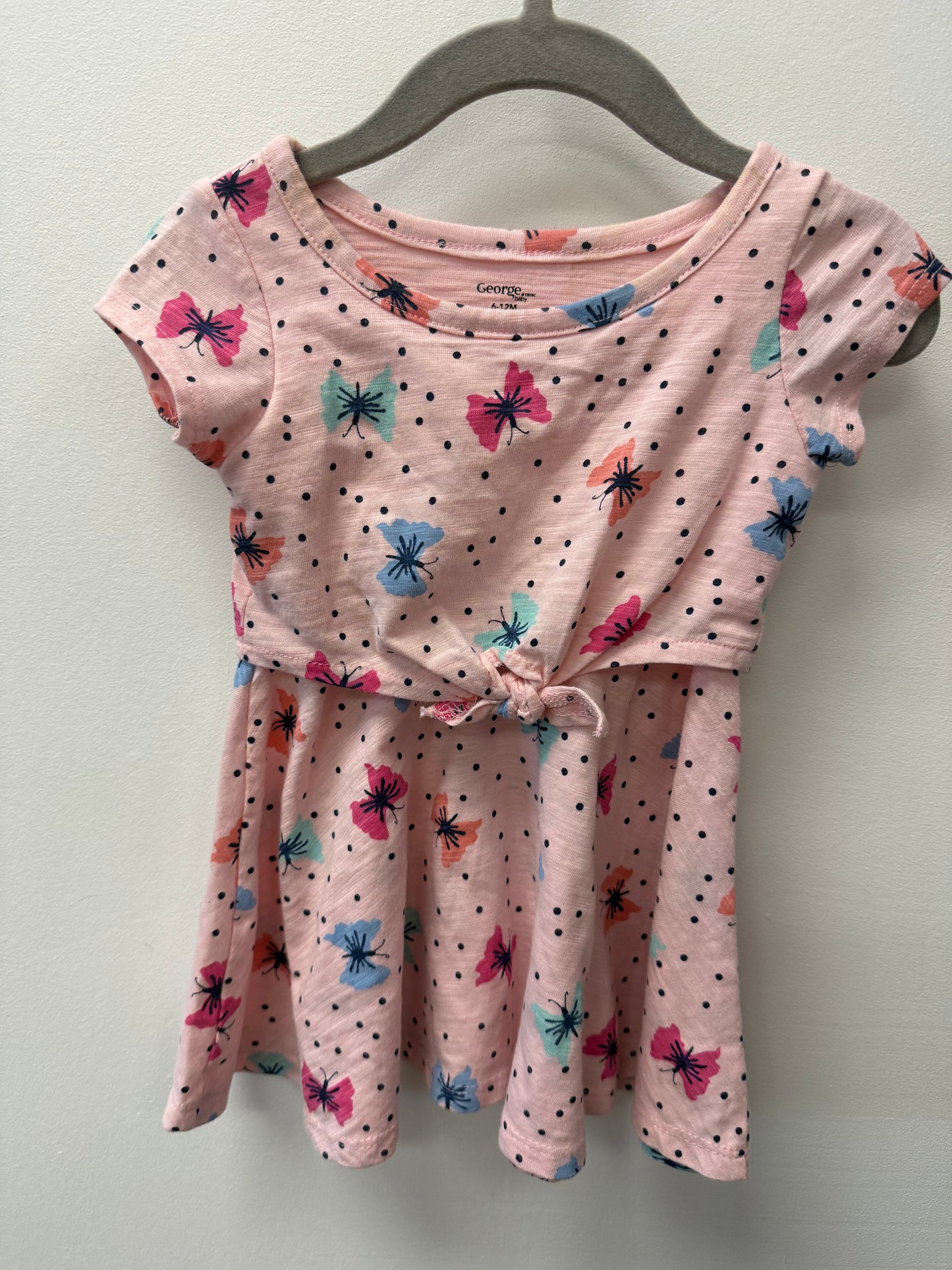 GEORGE BUTTERFLY DRESS SIZE 6-12M