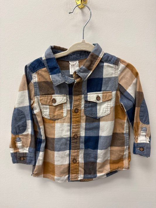 H&M BUTTON UP SIZE 6-9M