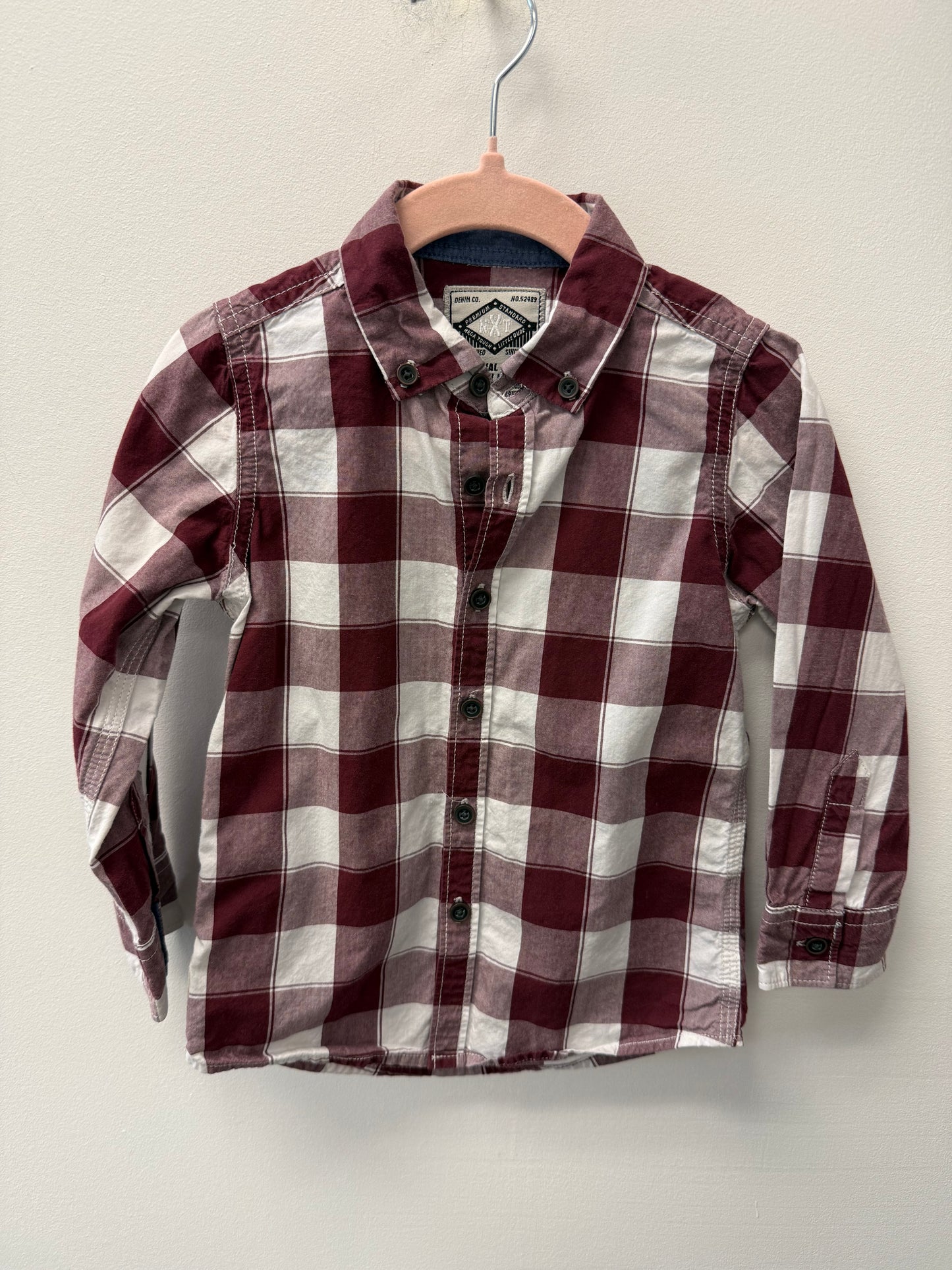 NEXT PLAID SHIRT SIZE 1/2-2T
