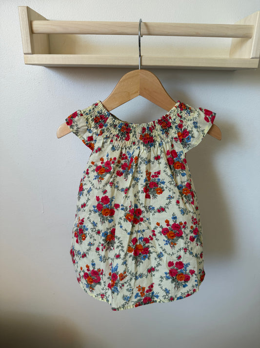 9-12M OFF THE SHOULDER FLORAL DRESS