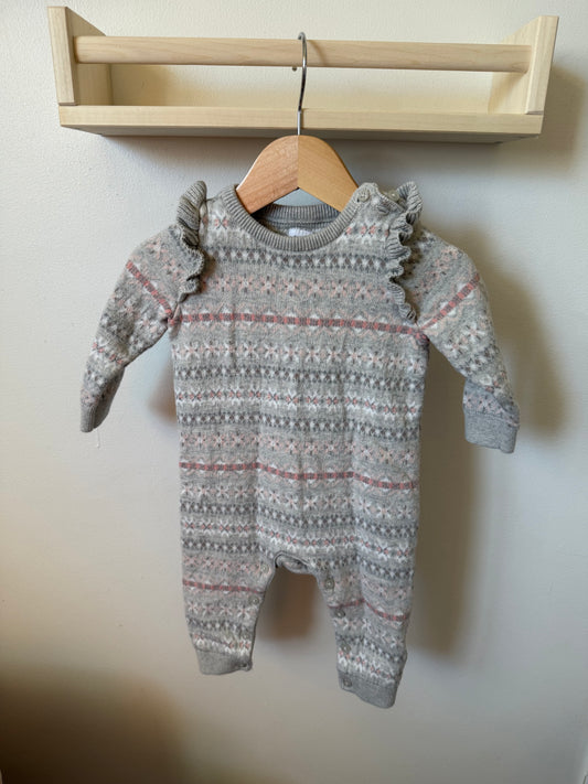 BABY GAP RUFFLED ONE PIECE 6-12M