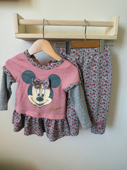 DISNEY BABY 2 PIECE MINNIE 12-18M