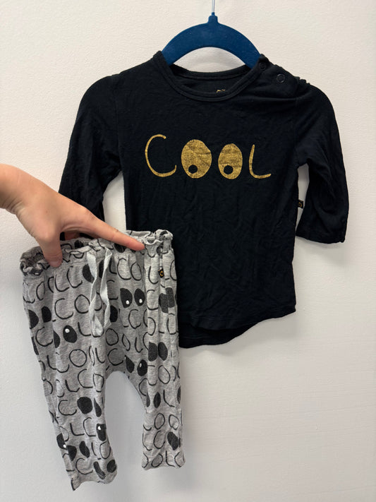 PLUM BAMBOO "COOL" OUTFIT SIZE 3-6M